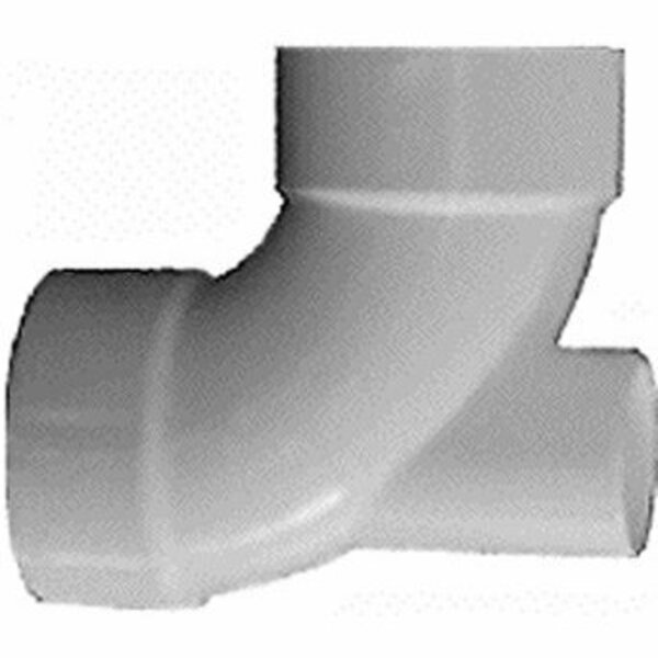 Genova Products D303337BC 3X3X1-1/2/2 90 INLET ELBOW LOW HEEL PVC 00303  0600HA